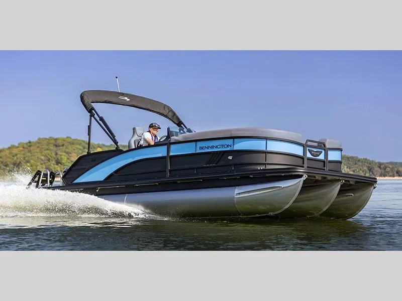 The Image of 2026 M Series 23 MSB pontoon boat on the water. - 1