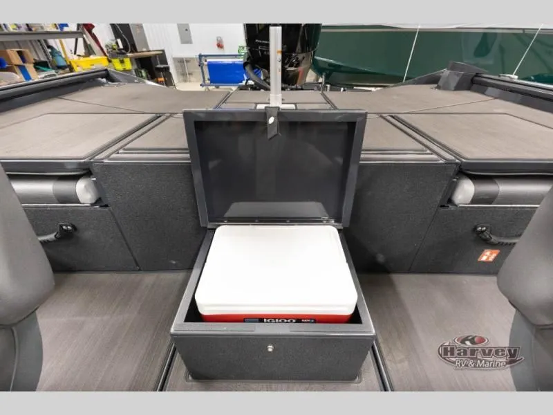Slide: The Image of Interior of 2026 Renegade 1875 SS with storage and cooler. - 14