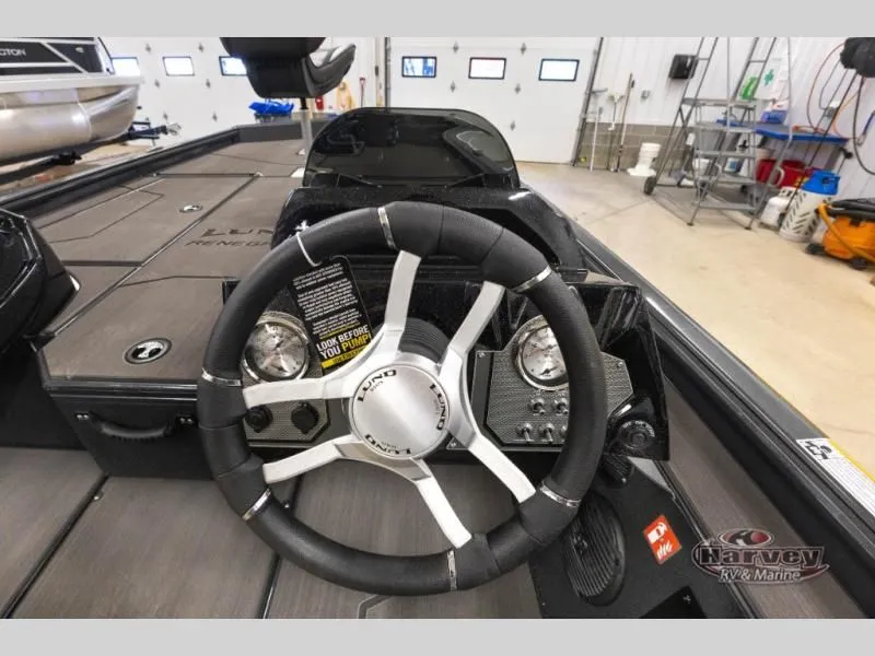 Slide: The Image of Interior view of 2026 Renegade 1875 SS with steering wheel and dashboard. - 23