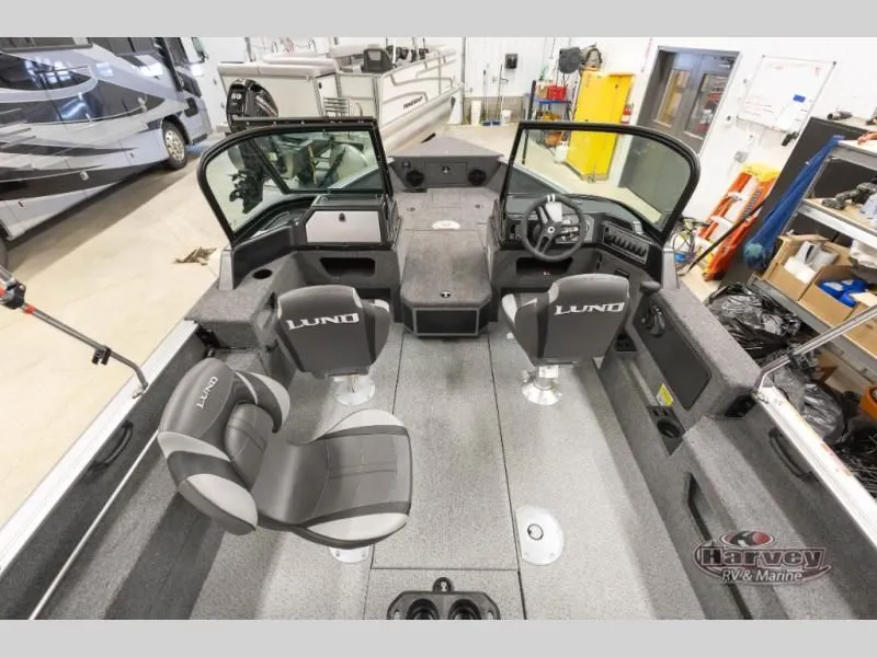 Slide: The Image of Interior view of 2026 Impact XS 1775 Sport boat in a workshop. - 10