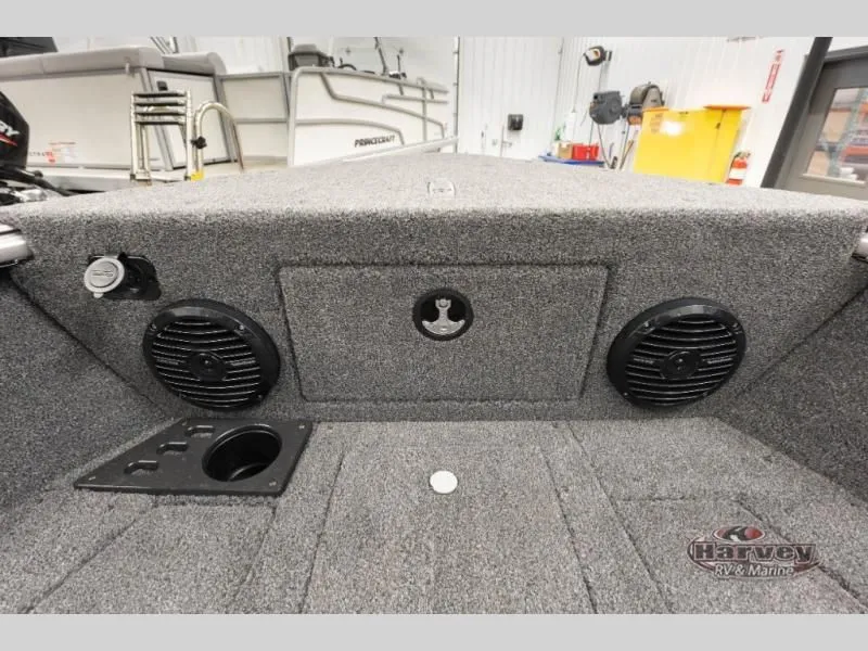 Slide: The Image of Interior view of 2026 Impact XS 1775 Sport boat with speakers. - 18