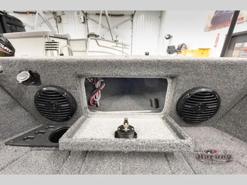 Slide: The Image of Interior view of 2026 Impact XS 1775 Sport boat with speakers. - 19