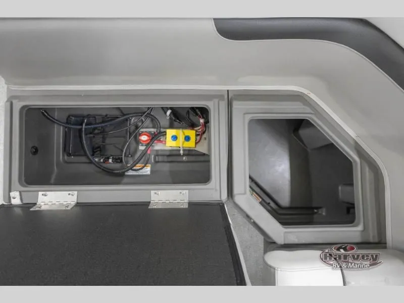 Slide: The Image of Interior of Vectra Classic 21 L 2026 with battery compartment. - 14