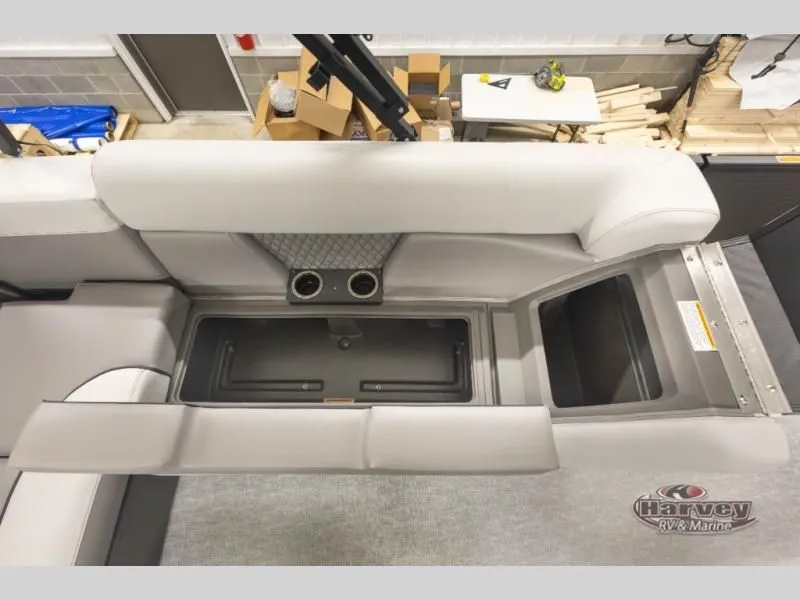 Slide: The Image of Interior view of Vectra Classic 21 RL 2026 with storage compartment. - 15