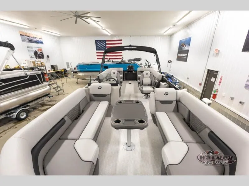 Slide: The Image of Interior view of 2026 Vectra Classic 23 QL pontoon boat. - 8
