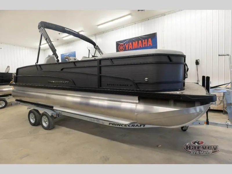 The Image of 2026 Sportfisher Sport 23-2RS pontoon boat in a workshop. - 1