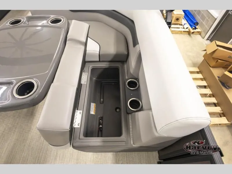Slide: The Image of Interior of 2026 Sportfisher Sport 23-2RS with seating and table. - 14