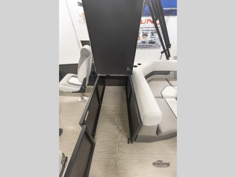 Slide: The Image of Interior of 2026 Sportfisher Sport 23-2RS with storage space. - 17