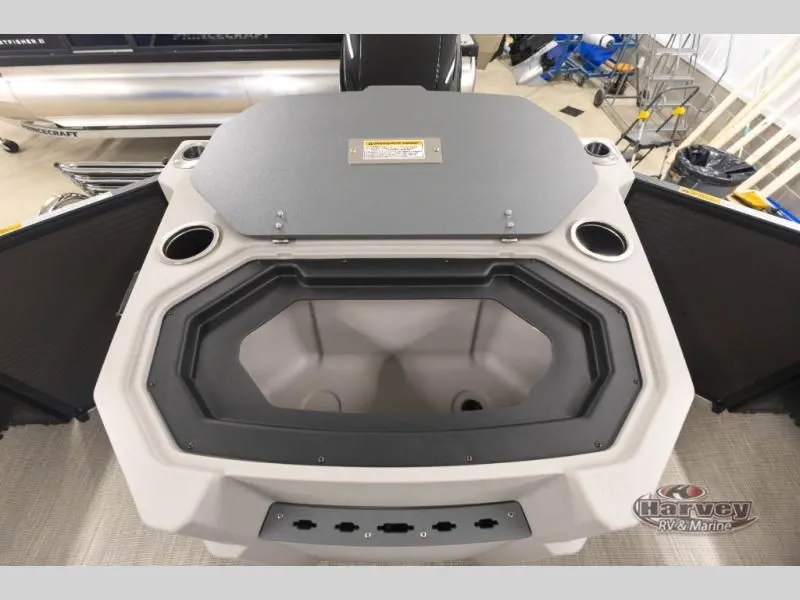 Slide: The Image of Sportfisher Sport 23-2RS 2026 boat interior with storage compartment. - 21