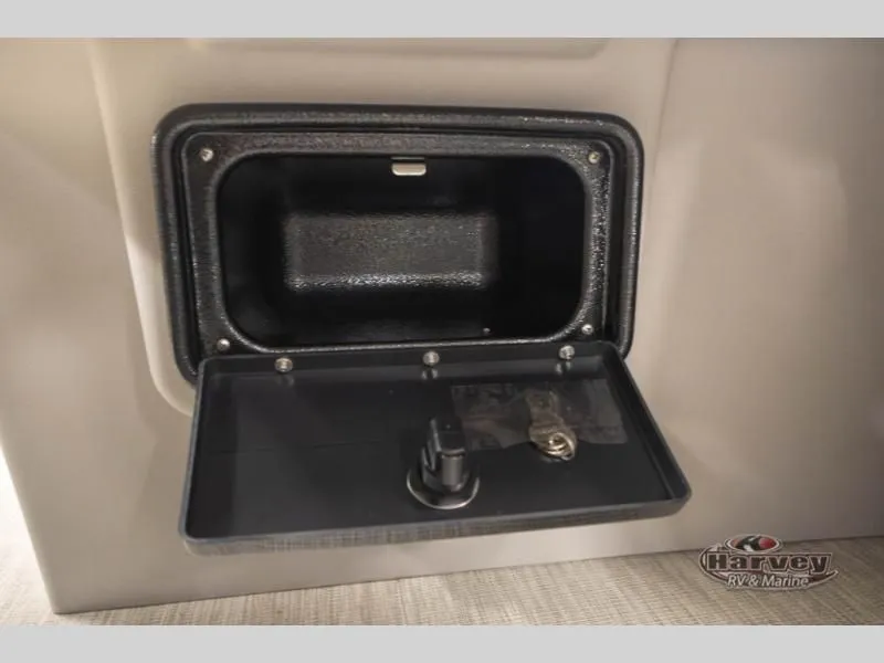 Slide: The Image of Open storage compartment in Sportfisher Sport 23-2RS 2026 boat. - 27