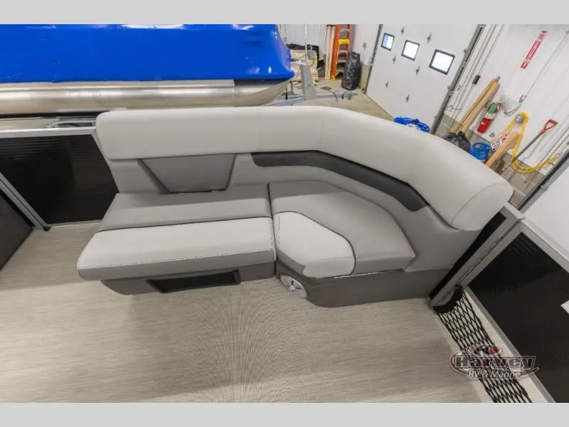 Slide: The Image of Interior of Sportfisher Speed 21-2RS 2026 with gray seating area. - 12