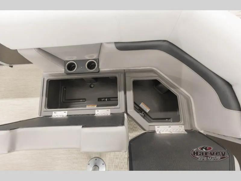 Slide: The Image of Interior of 2026 Vectra Classic 21 RL with storage compartments and cup holders. - 22