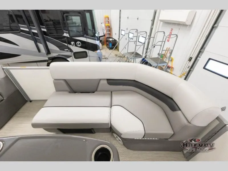 Slide: The Image of Interior of a 2026 Vectra Classic 19 L with gray sofa. - 11