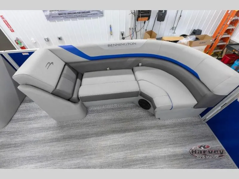 Slide: The Image of Luxurious gray boat seating by Bennington, model SXLG 2026. - 12