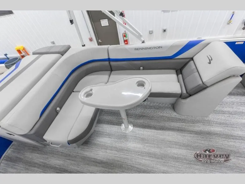 Slide: The Image of Interior of SX Series 20 SXLG 2026 with gray seating and table. - 19