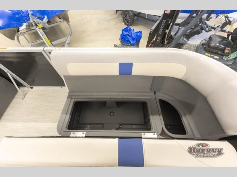 Slide: The Image of Interior view of 2026 Jazz 21-2S boat with storage compartment. - 13
