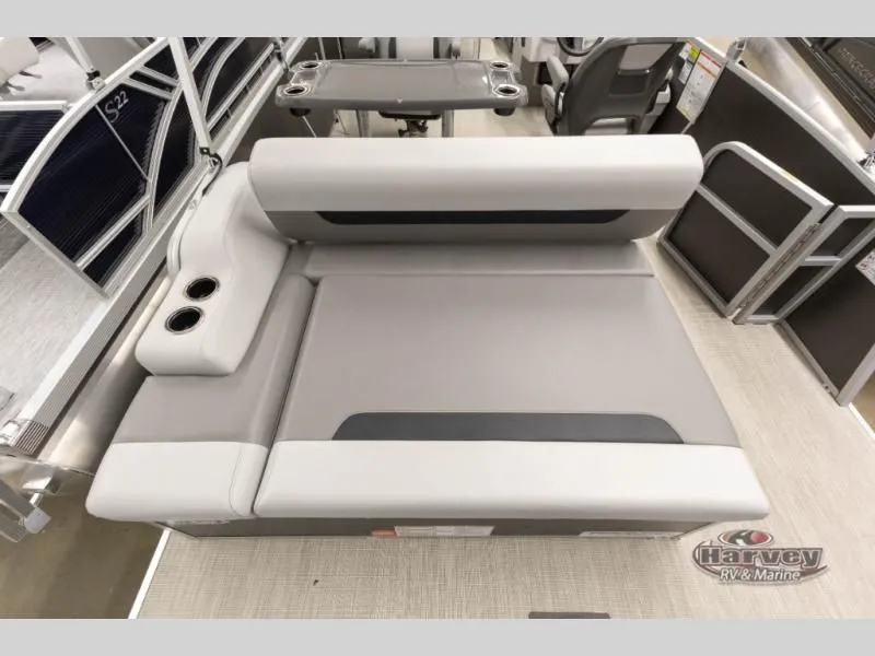 Slide: The Image of Interior of Vectra Speed 21 RL 2026 with gray seating area. - 14