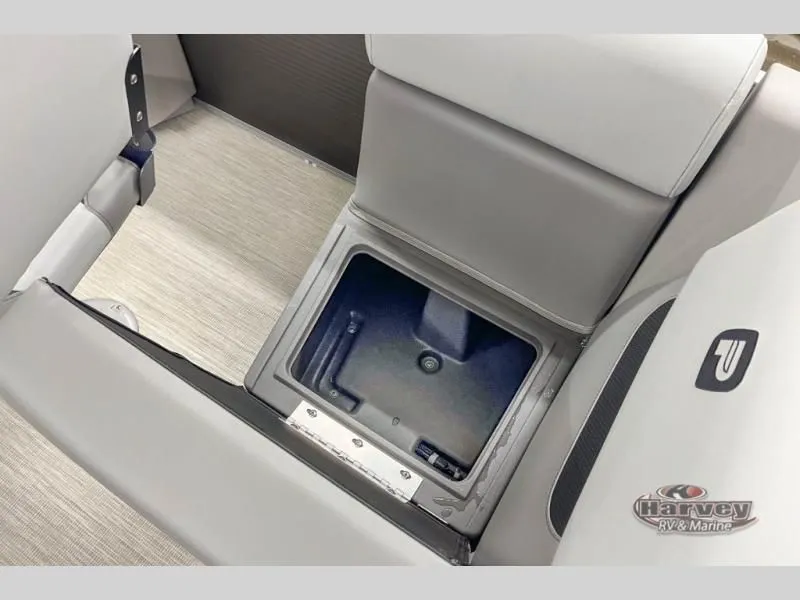 Slide: The Image of Interior of Sportfisher Speed 21-4S 2026 with storage compartment. - 22