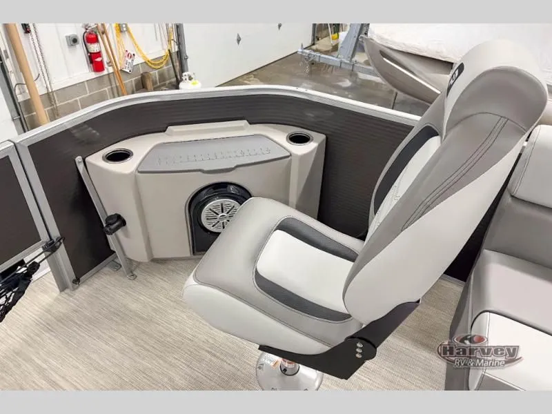 Slide: The Image of Interior of Sportfisher Speed 21-4S 2026 with seat and speaker. - 23