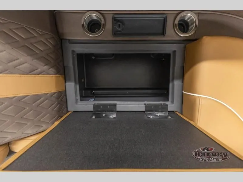 Slide: The Image of Interior of M Series 22 ML 2026 with storage compartment. - 13