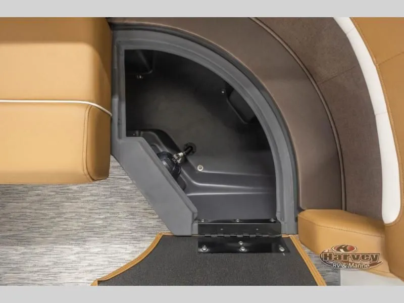 Slide: The Image of Interior of M Series 22 ML 2026 with storage compartment. - 14