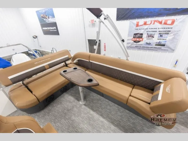 Slide: The Image of Luxurious interior of M Series 22 ML boat, model year 2026. - 22