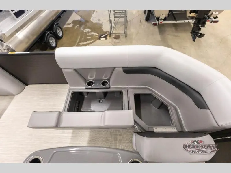 Slide: The Image of Interior of Vectra Sport 21 QL 2026 with storage and cup holders. - 11