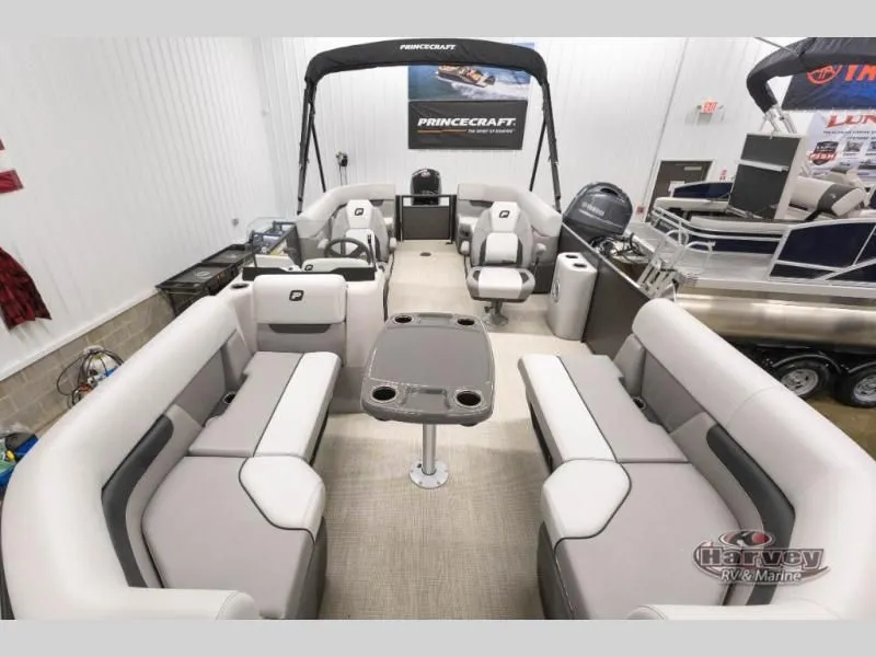 Slide: The Image of Interior view of Vectra Sport 21 QL 2026 pontoon boat. - 8