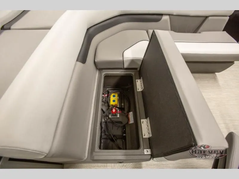 Slide: The Image of Interior of 2026 Vectra Classic 19 L with open storage compartment. - 12