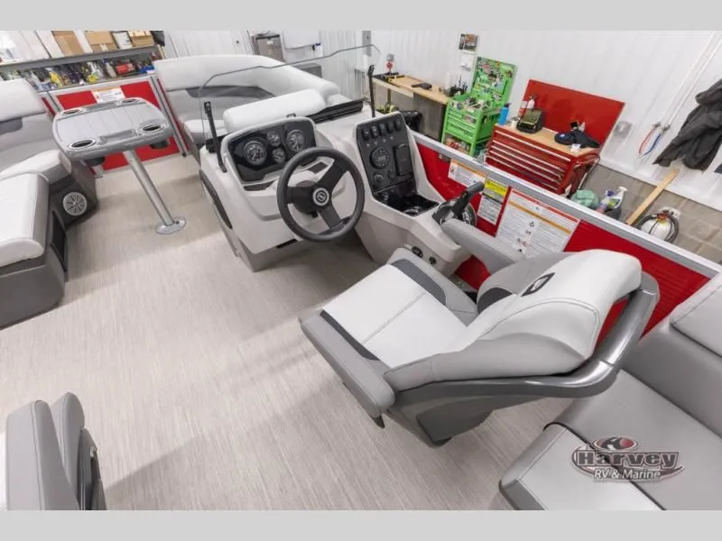 Slide: The Image of Interior of 2026 Vectra Classic 21 QL with modern helm station. - 13