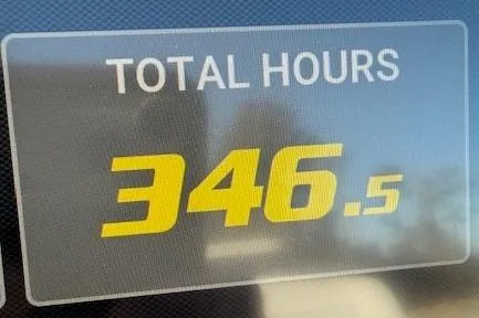Slide: The Image of KenCraft 239 Bay Rider 2020 boat display showing 346.5 total hours. - 10