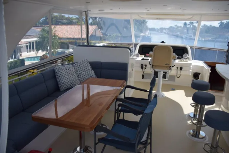 Slide: The Image of Flybridge Settee and Table - 4