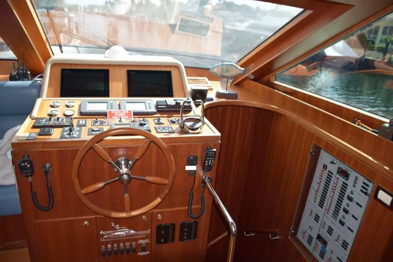 Slide: The Image of Lower Helm and Stairs to Staterooms - 14