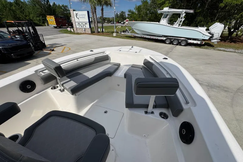 Slide: The Image of 2027 Sea Born LX22 Center Console boat with spacious seating and modern design. - 16
