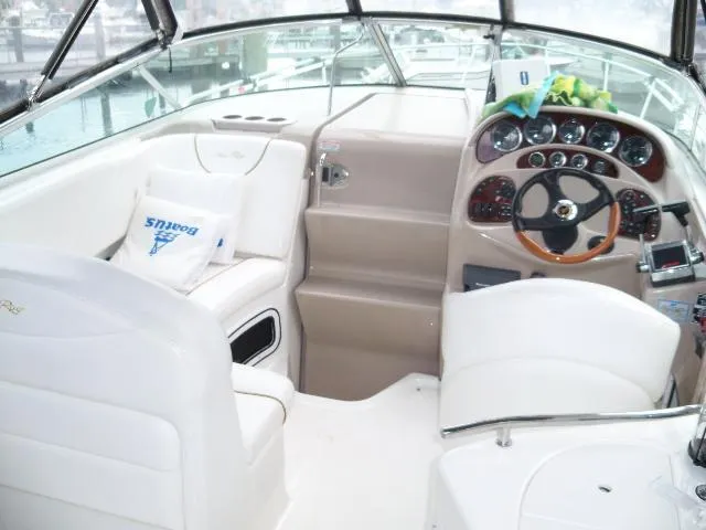 Slide: The Image of Interior of a 2002 Sea Ray Sundancer 280 yacht with helm station. - 5