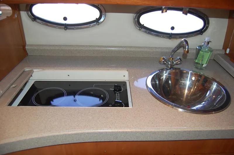 Slide: The Image of Galley in Regal Commodore 4260 yacht, year 2002. - 13