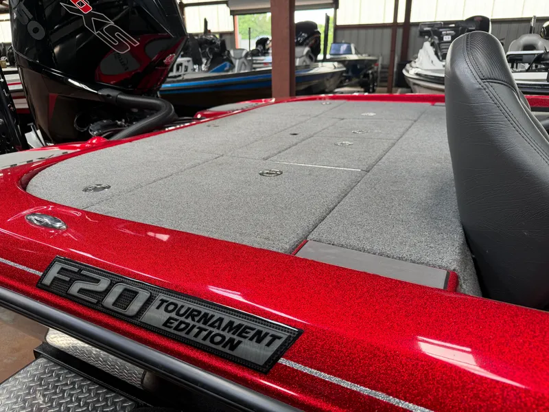 Slide: The Image of Falcon T20TE 2022 boat, red finish, tournament edition. - 18