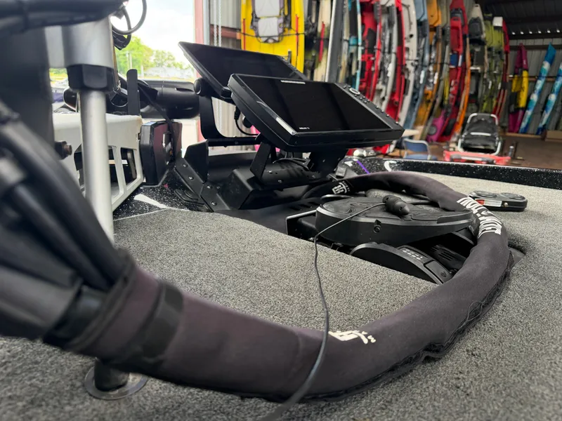 Slide: The Image of 2024 Skeeter FXR20 boat featuring advanced interior electronics. - 8