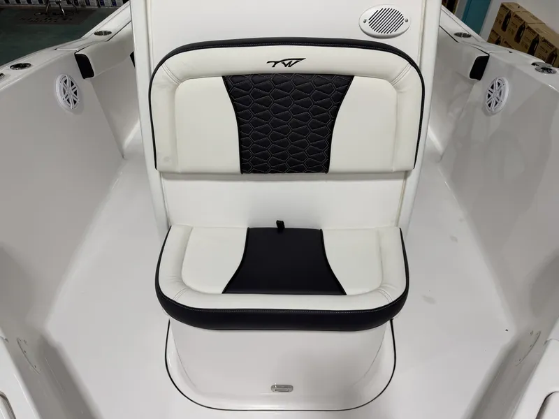 Slide: The Image of Seating area of the 2026 Tidewater 232 CC Adventure boat. - 25