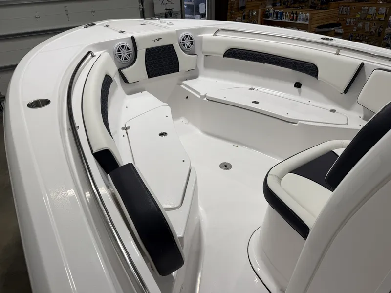 Slide: The Image of Interior of the 2026 Tidewater 232 CC Adventure boat. - 9