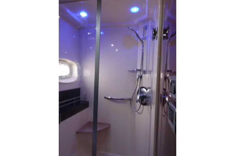 Slide: The Image of Luxurious shower area in 2012 Sea Ray Sundancer 540 yacht with modern fixtures. - 34