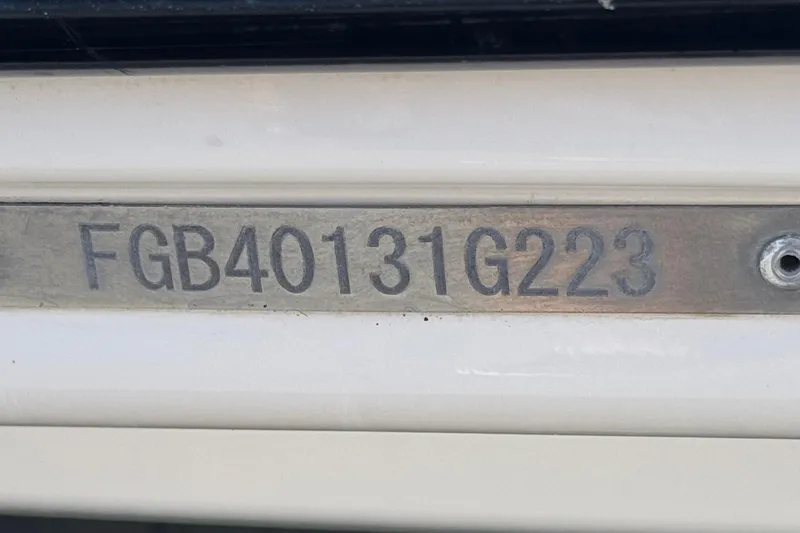 Slide: The Image of Hull identification number on 2023 Chaparral 23 SSi boat. - 39