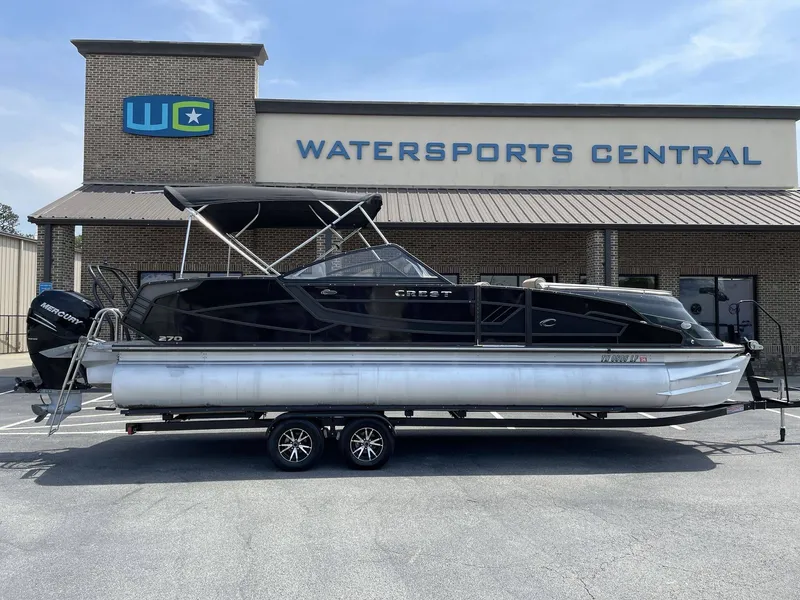 Slide: The Image of 2021 Crest 270 Continental pontoon boat at Watersports Central. - 3
