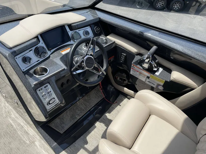 Slide: The Image of Interior of 2021 Crest 270 Continental with steering console. - 36