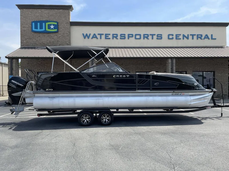 Slide: The Image of 2021 Crest 270 Continental pontoon boat at Watersports Central. - 38