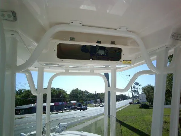 Slide: The Image of Interior view of a 2017 Robalo 246 Cayman boat. - 10