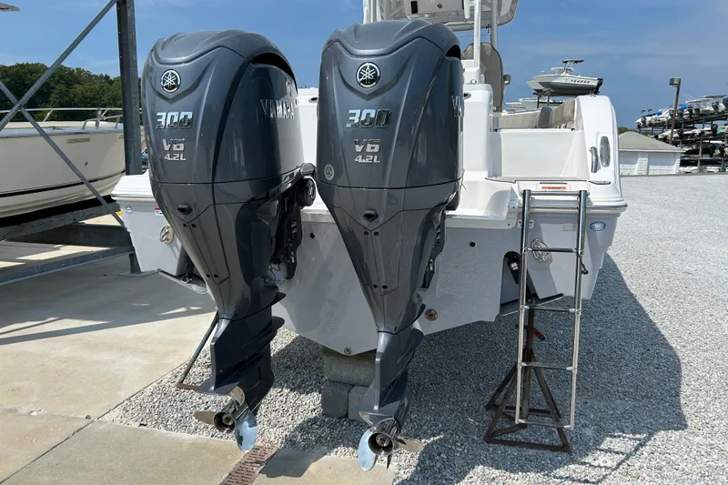 Slide: The Image of 2024 Sea Fox 328 Commander with Yamaha 300 V6 engines. - 5
