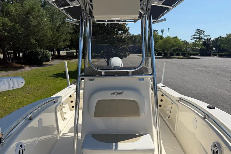 Slide: The Image of 2022 Bulls Bay 200 Center Console boat with seating and console view. - 15
