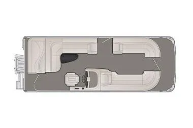 Slide: The Image of Manufacturer Provided Image: 2020 Bennington G 23 GL pontoon boat floor plan. - 6