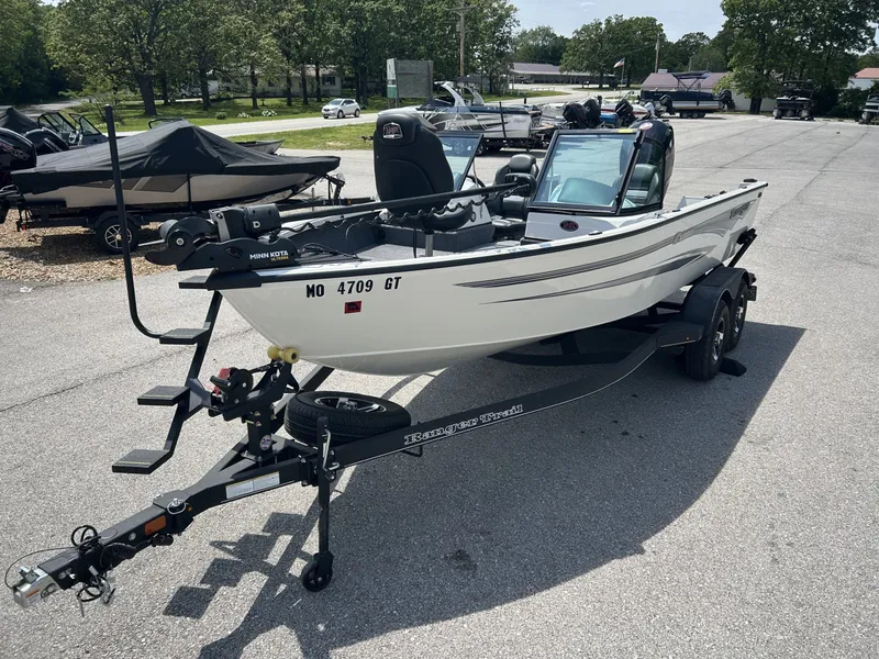 Slide: The Image of 2023 Ranger VS1882 WT boat on trailer outdoors. - 5